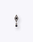 Dyna Drop - 14K WHITE - Blue Sapphire