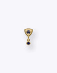 Hero Drop - 14K YELLOW - Blue Sapphire