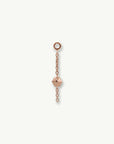 Hex Stud Orbit Charm - 14K ROSE