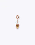 Linda Chain Charm - 14K ROSE - Citrine