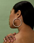 Draco Snap Hoops - SILVER