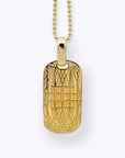 Tether Tag 925 Necklace - Large - Yellow Gold