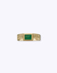 Verse Ring - 14K SOLID YELLOW - Emerald