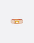Verse Ring - ROSE - Citrine
