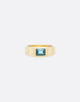 Verse Ring - GOLD - London Blue Topaz