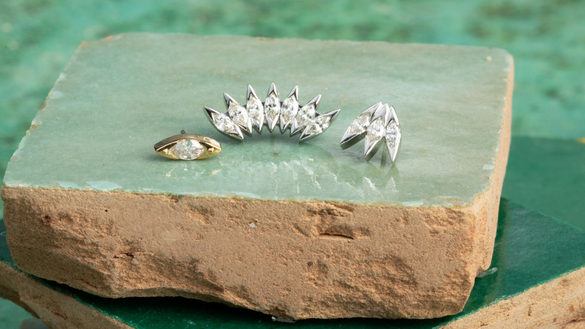 14K Solid Gold Ends