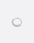 Petite Carbonado Seam Ring - 14K WHITE