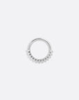 Petite Carbonado Seam Ring - 14K WHITE