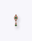 Dyna Drop - 14K ROSE - Emerald