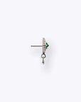 Dyna Drop - 14K WHITE - Emerald