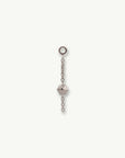 Hex Stud Orbit Charm - 14K WHITE