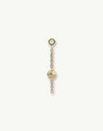 Hex Stud Orbit Charm - 14K YELLOW