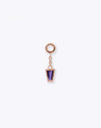 Linda Chain Charm - 14K ROSE - Amethyst