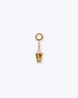 Linda Chain Charm - 14K YELLOW - Citrine