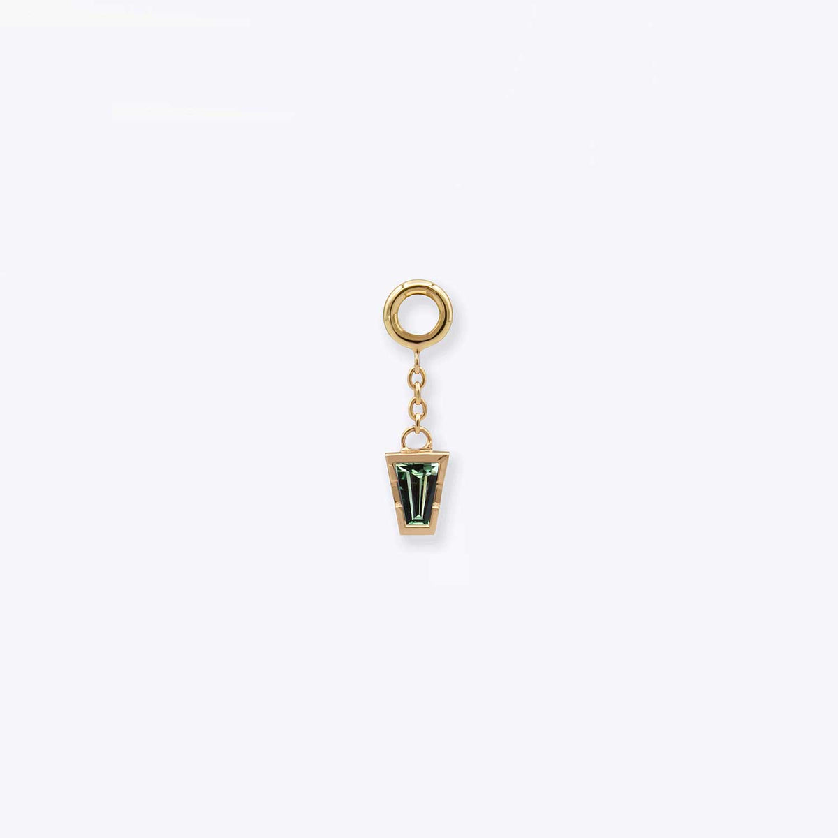 Linda Chain Charm - 14K YELLOW - Montana Sapphire