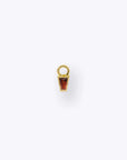Linda Charm - 14K YELLOW - Garnet