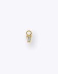 Linda Charm - 14K YELLOW - White Topaz