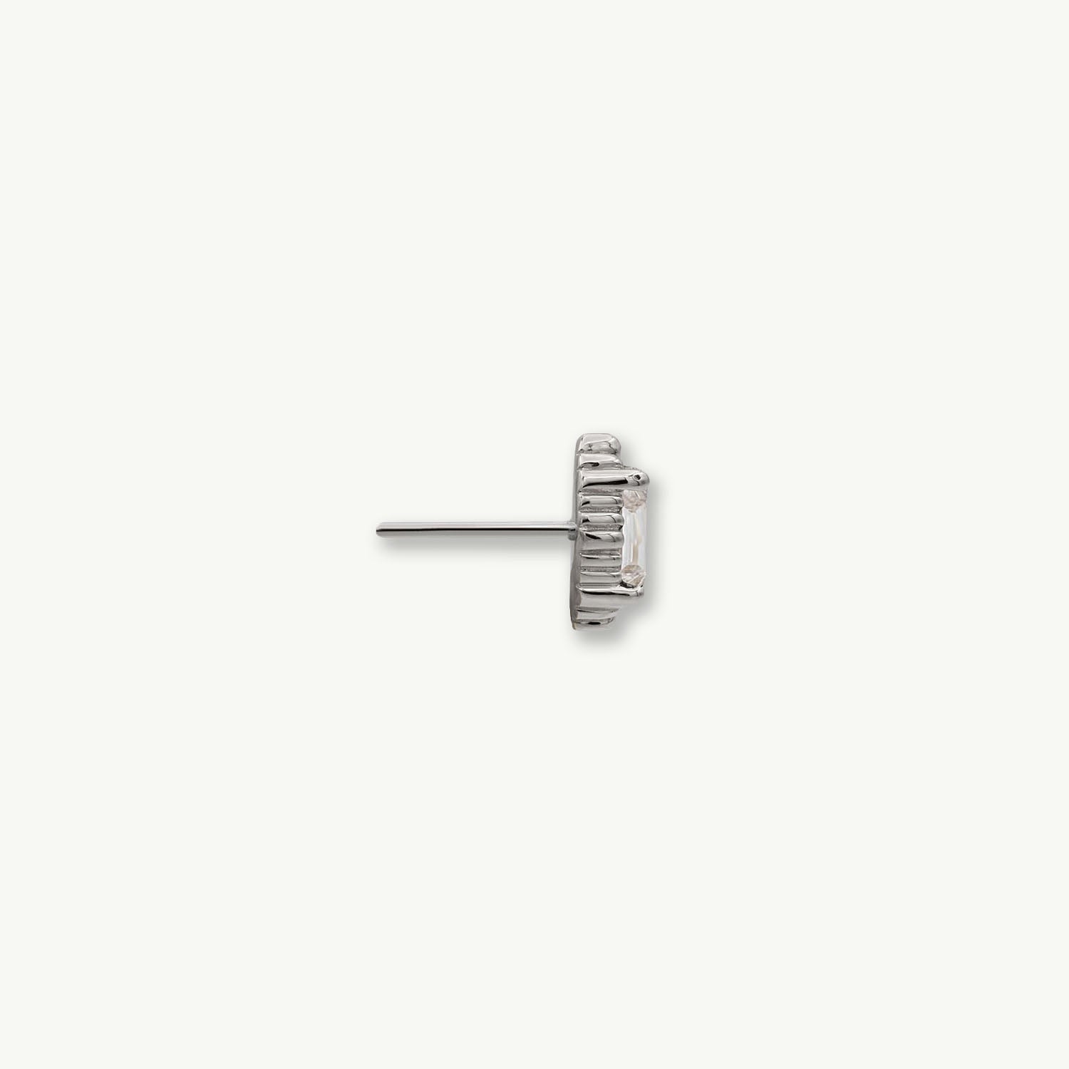 Melange Baguette - 14K WHITE - Diamond