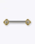 Omega 04 Side-Set - 14K YELLOW - Diamond