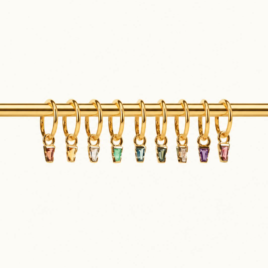 Linda Charm - 14K YELLOW - Emerald