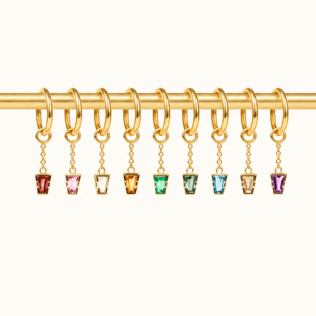 Linda Chain Charm - 14K ROSE - Amethyst