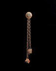 Ezra Double Chain Charm - 14K ROSE