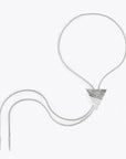 Empire Bolo Tie Necklace - SILVER