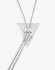 Empire Bolo Tie Necklace - SILVER