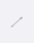 Threadless end affixed to each end of a straight barbell